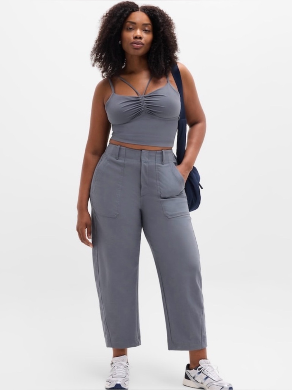 NWT Athleta Skyline High Rise Barrel Slate Pant Size 12 (#650012) - Picture 4 of 7
